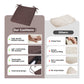 Soft D-Shaped Chair Cushions (Set of 2) Thick Seat Pads with Ties & Removable Cover