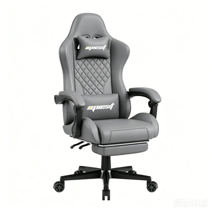 Ergonomic Gaming Chair with Pocket Spring Cushion PU Leather Office Chair