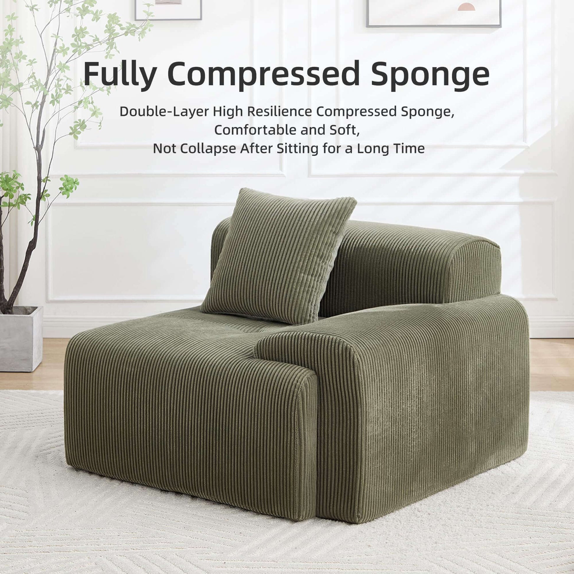 Reading nook floor sofa