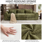 FLOGUOR 102" Modular Boneless Couch – Convertible Sofa Bed with Deep Seat & Cloud-Like Comfort