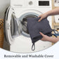 Soft D-Shaped Chair Cushions (Set of 2) Thick Seat Pads with Ties & Removable Cover