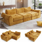 FLOGUOR 102" Modular Boneless Couch – Convertible Sofa Bed with Deep Seat & Cloud-Like Comfort