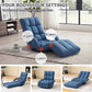 360° Swivel Floor Chair with 14 Reclining Positions & Footrest