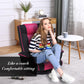 Swivel Adjustable Floor Chair with Armrests