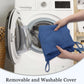 Soft D-Shaped Chair Cushions (Set of 2) Thick Seat Pads with Ties & Removable Cover
