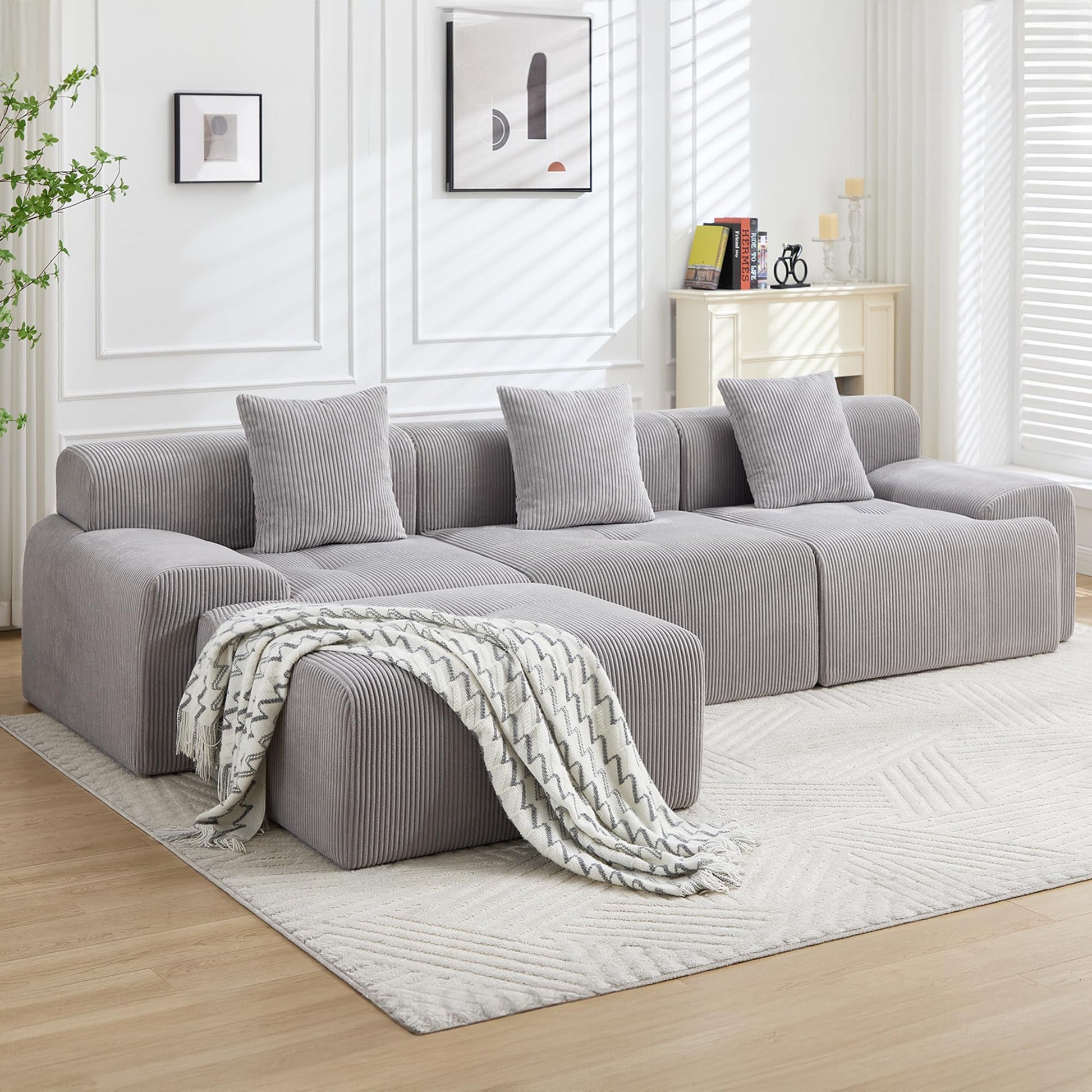 grey sectional couch