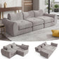 FLOGUOR 102" Modular Boneless Couch – Convertible Sofa Bed with Deep Seat & Cloud-Like Comfort
