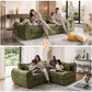 FLOGUOR 102" Modular Boneless Couch – Convertible Sofa Bed with Deep Seat & Cloud-Like Comfort
