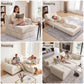 FLOGUOR 102" Modular Boneless Couch – Convertible Sofa Bed with Deep Seat & Cloud-Like Comfort