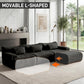 126in Sectional Boneless Couch L Shaped Convertible Modular Sofa No Assembly