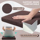 Soft D-Shaped Chair Cushions (Set of 2) Thick Seat Pads with Ties & Removable Cover