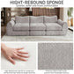 FLOGUOR 102" Modular Boneless Couch – Convertible Sofa Bed with Deep Seat & Cloud-Like Comfort