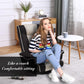 Swivel Adjustable Floor Chair with Armrests