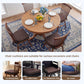 Soft D-Shaped Chair Cushions (Set of 2) Thick Seat Pads with Ties & Removable Cover