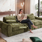 FLOGUOR 102" Modular Boneless Couch – Convertible Sofa Bed with Deep Seat & Cloud-Like Comfort