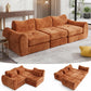 FLOGUOR 102" Modular Boneless Couch – Convertible Sofa Bed with Deep Seat & Cloud-Like Comfort