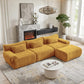 126in Sectional Boneless Couch L Shaped Convertible Modular Sofa No Assembly