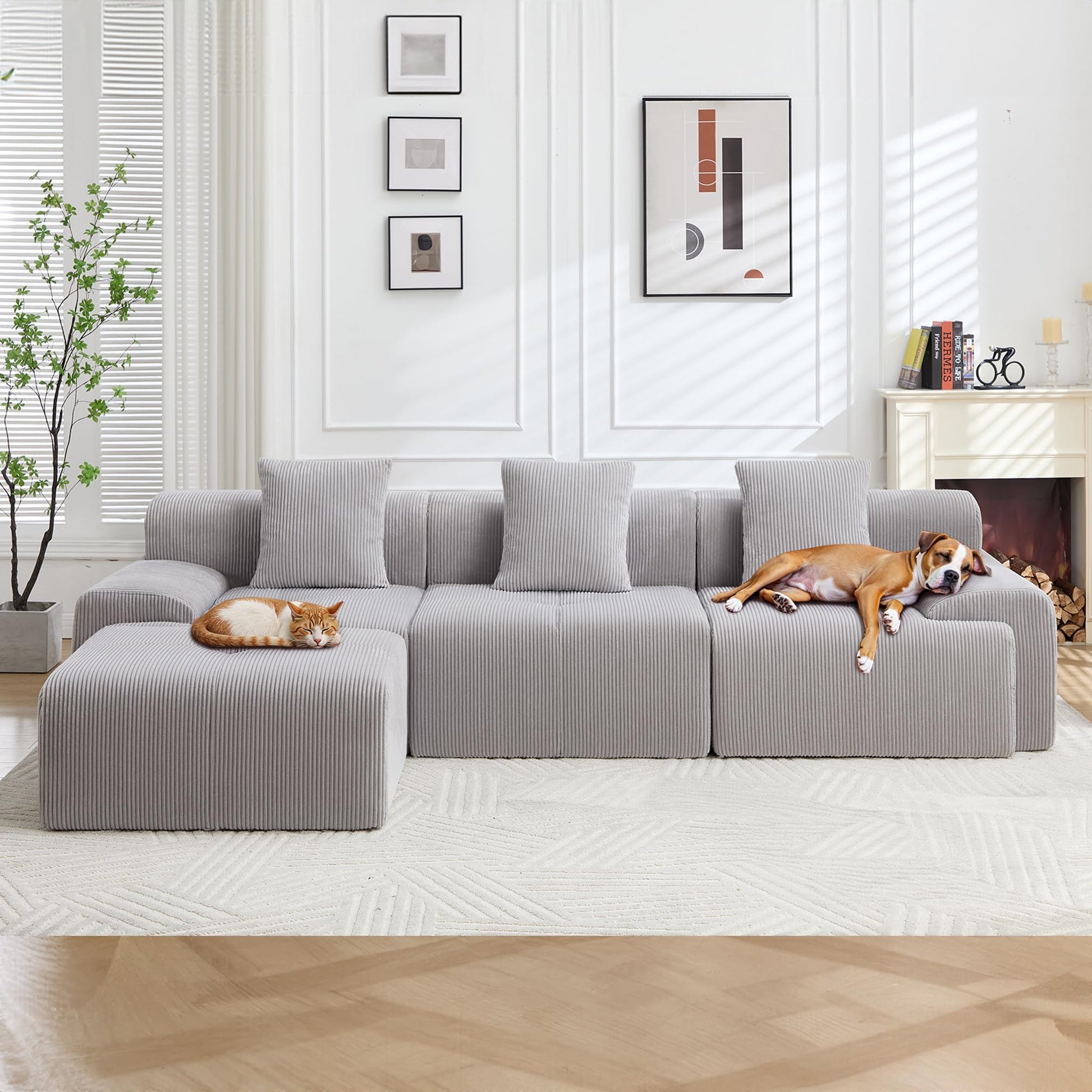Cloud-like modular sofa