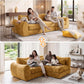 FLOGUOR 102" Modular Boneless Couch – Convertible Sofa Bed with Deep Seat & Cloud-Like Comfort