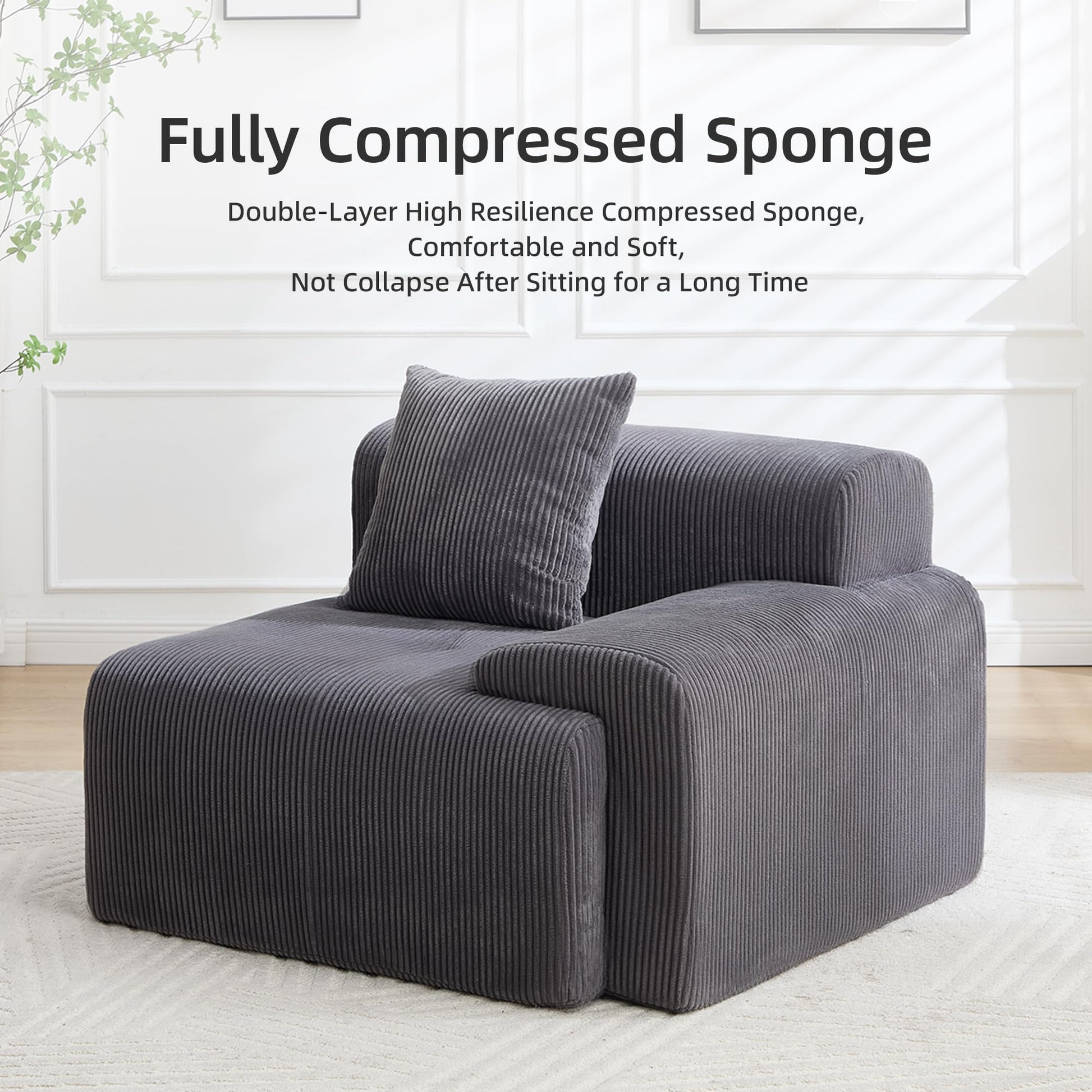 Guest room floor couch