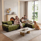126in Sectional Boneless Couch L Shaped Convertible Modular Sofa No Assembly
