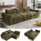 FLOGUOR 102" Modular Boneless Couch – Convertible Sofa Bed with Deep Seat & Cloud-Like Comfort