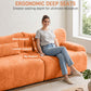 126in Sectional Boneless Couch L Shaped Convertible Modular Sofa No Assembly