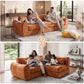 FLOGUOR 102" Modular Boneless Couch – Convertible Sofa Bed with Deep Seat & Cloud-Like Comfort
