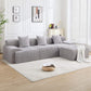 Low profile modular sofa