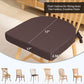 Soft D-Shaped Chair Cushions (Set of 2) Thick Seat Pads with Ties & Removable Cover