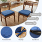 Soft D-Shaped Chair Cushions (Set of 2) Thick Seat Pads with Ties & Removable Cover