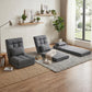 14-Position Adjustable Wide-Seat Floor Chair with Pillow – Folding Floor Lounger for Gaming, Reading & Relaxing