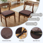 Soft D-Shaped Chair Cushions (Set of 2) Thick Seat Pads with Ties & Removable Cover