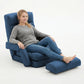 Adjustable Folding Floor Chair with Back Pillow