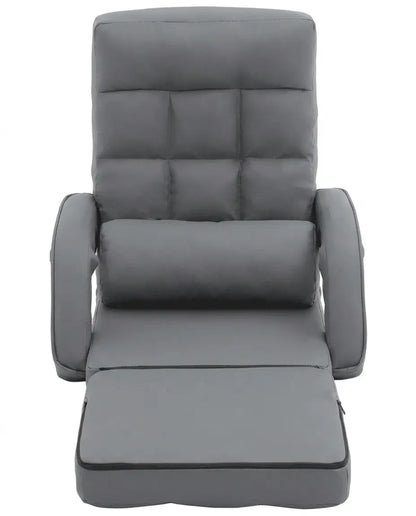 Adjustable Folding Floor Chair with Back Pillow