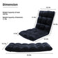Foldable Floor Chair with Adjustable Back Support