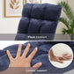 Foldable Floor Chair with Adjustable Back Support