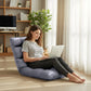 Foldable Floor Chair with Adjustable Back Support