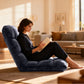 Foldable Floor Chair with Adjustable Back Support
