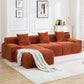 Modern L-Shaped Modular Cloud Sofa Boneless Corduroy Sectional with Deep Seat