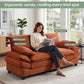 Modern Corduroy Love Seat Easy Assembly Cloud Sofa for Small Spaces & Apartments