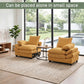 Modern Corduroy Love Seat Easy Assembly Cloud Sofa for Small Spaces & Apartments