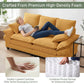 Modern Corduroy Love Seat Easy Assembly Cloud Sofa for Small Spaces & Apartments