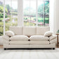 Modern Corduroy Love Seat Easy Assembly Cloud Sofa for Small Spaces & Apartments