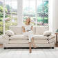 Modern Corduroy Loveseat Sofa for Small Spaces & Apartments