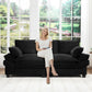 Modern Corduroy Love Seat Easy Assembly Cloud Sofa for Small Spaces & Apartments