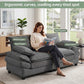 Modern Corduroy Love Seat Easy Assembly Cloud Sofa for Small Spaces & Apartments