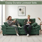Modern Corduroy Love Seat Easy Assembly Cloud Sofa for Small Spaces & Apartments