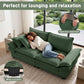 Modern Corduroy Love Seat Easy Assembly Cloud Sofa for Small Spaces & Apartments