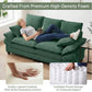 Modern Corduroy Love Seat Easy Assembly Cloud Sofa for Small Spaces & Apartments